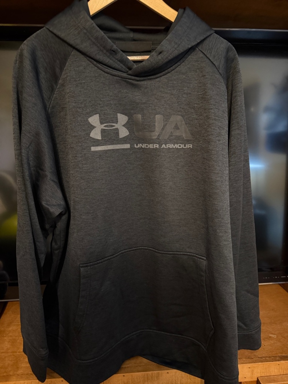 Under Armour Men’s Dark Gray UA Pullover Hoodie
